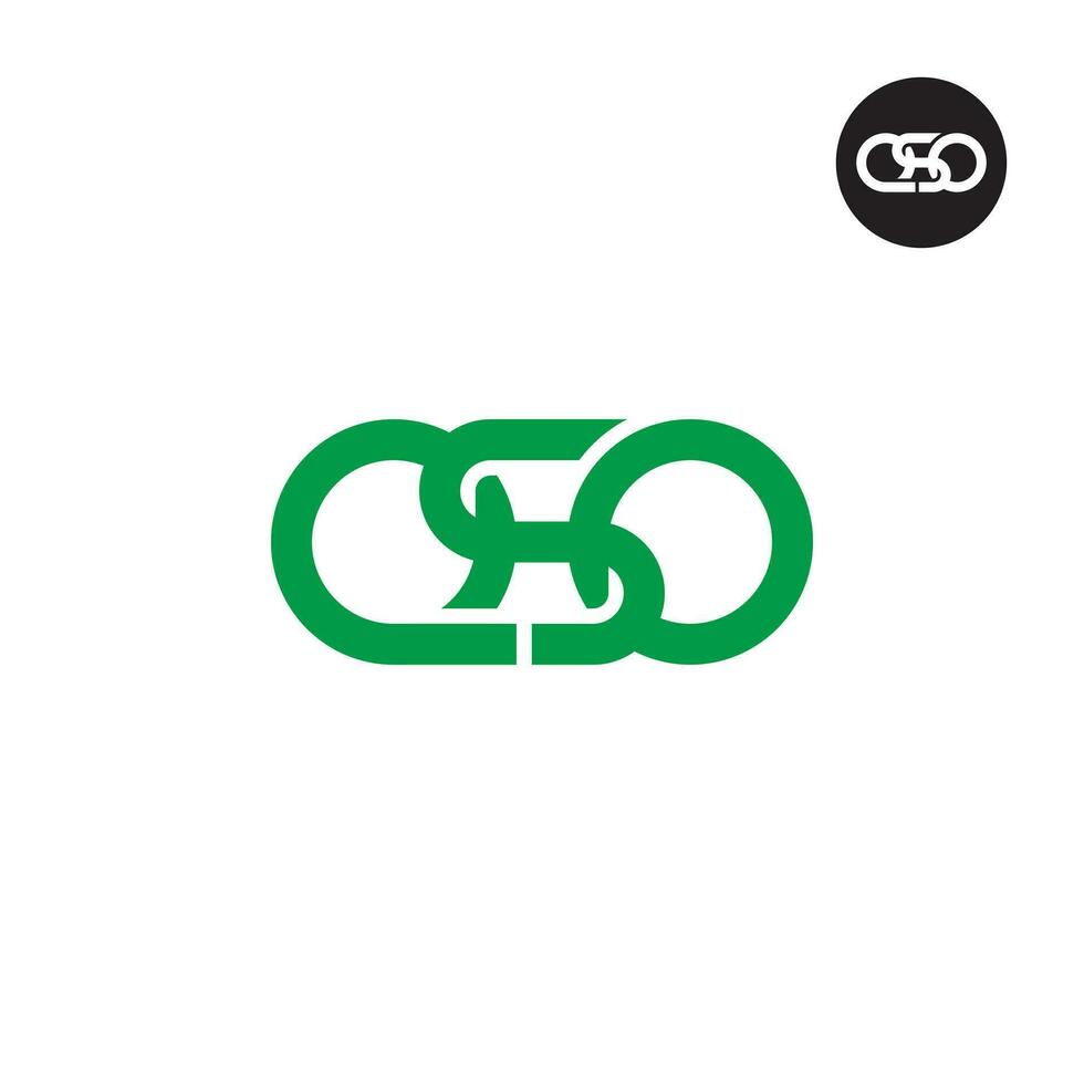 Letter QSO Monogram Logo Design vector