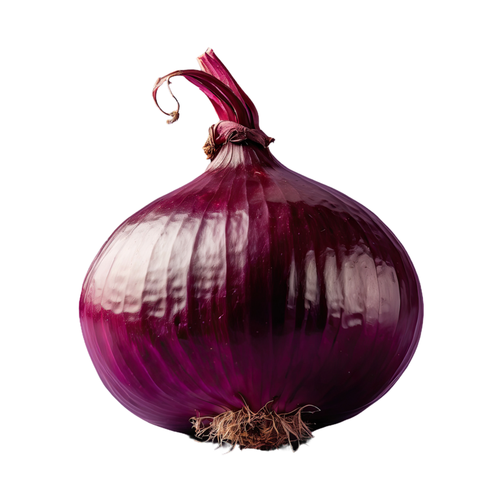 AI generated red onions isolated on transparent background png