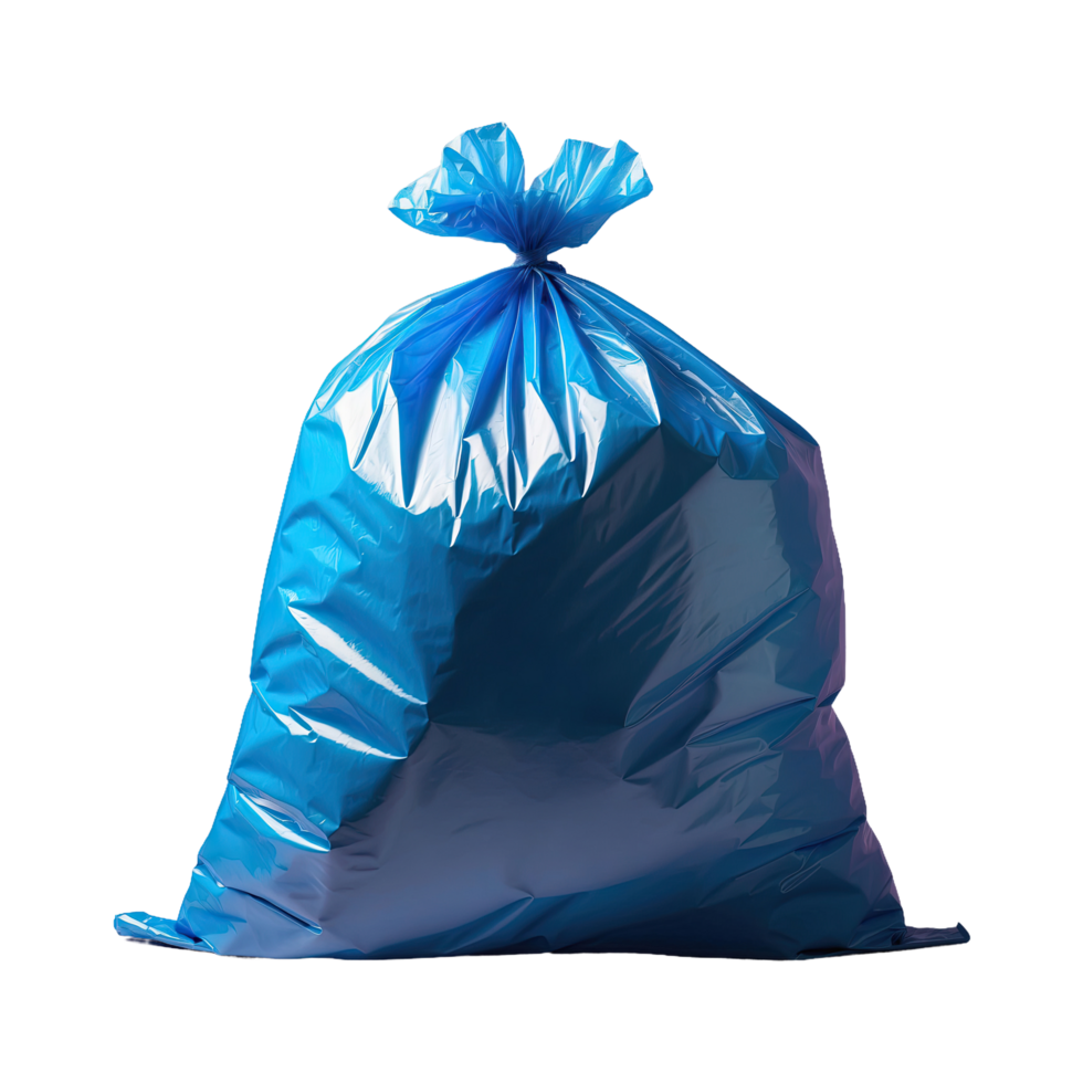 AI generated garbage bag isolated on transparent background png