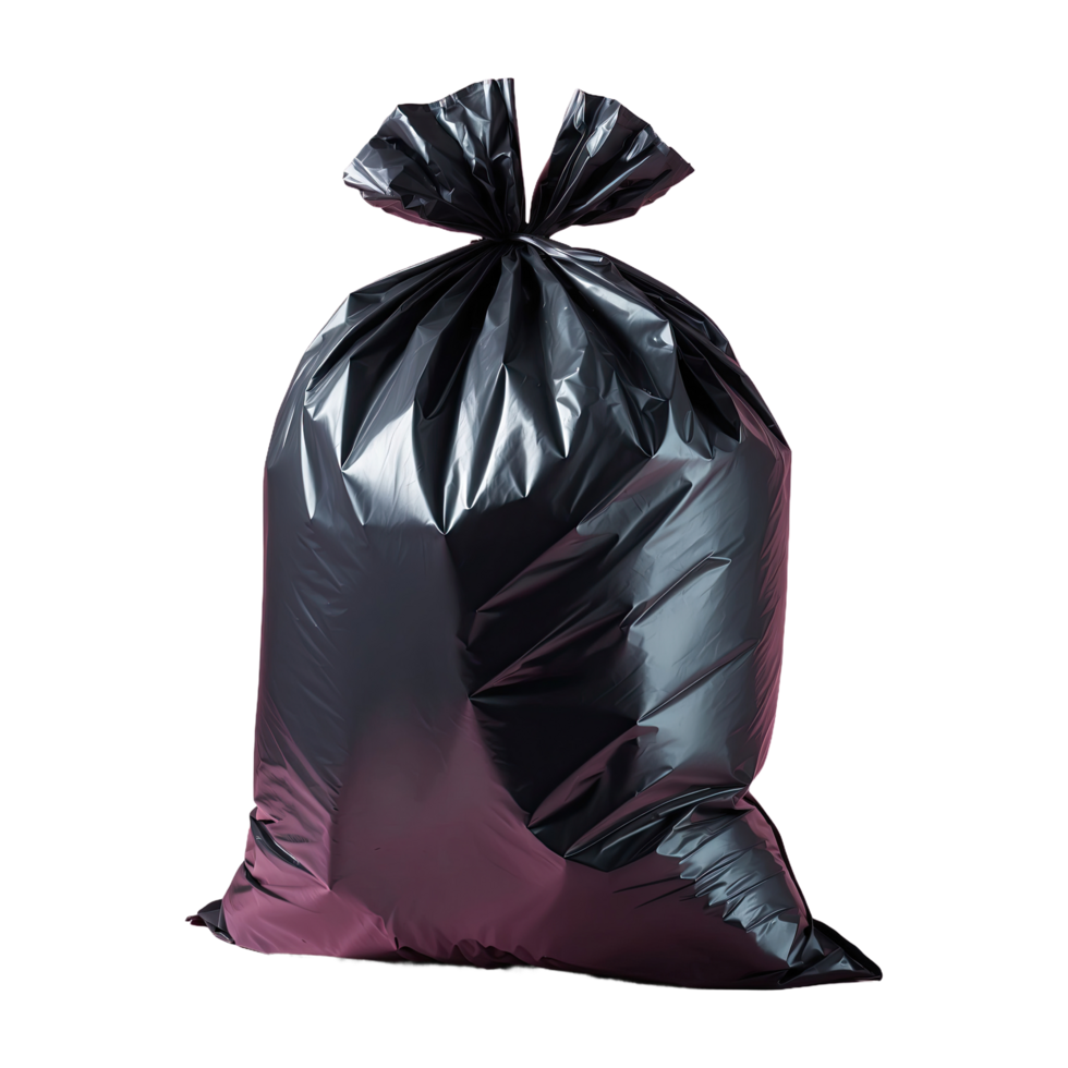 AI generated garbage bag isolated on transparent background png