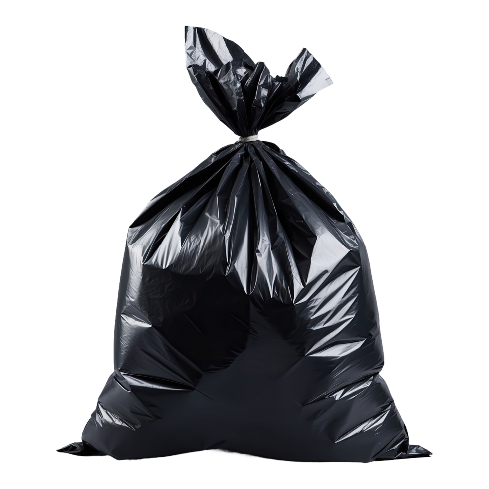 AI generated garbage bag isolated on transparent background png