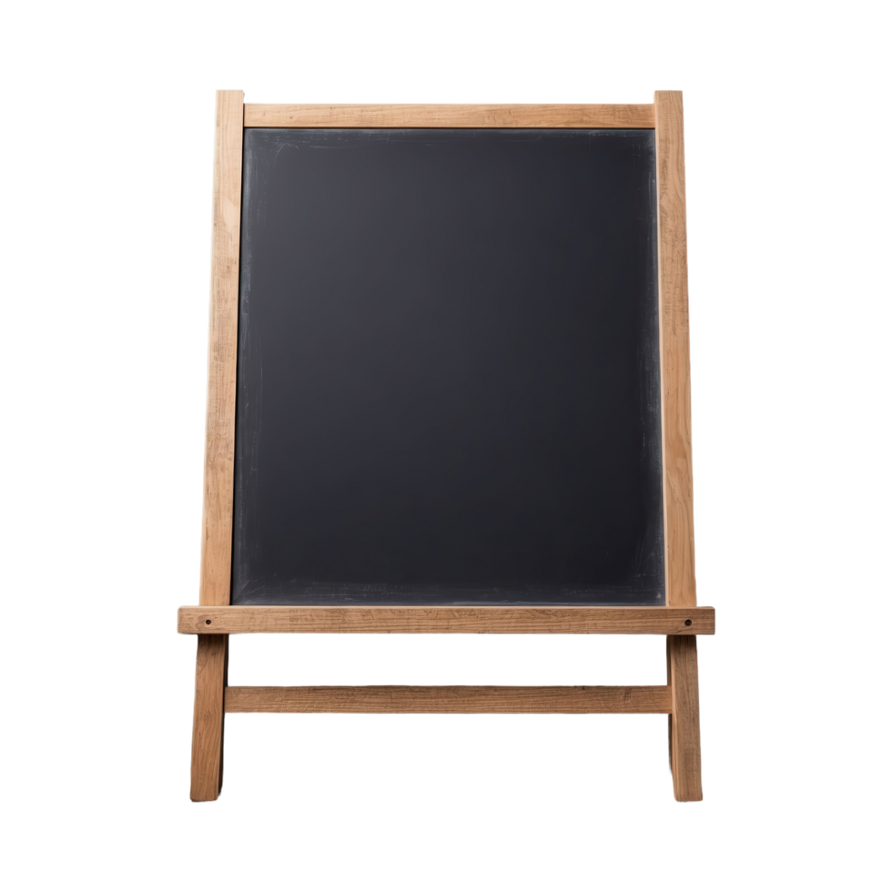 AI generated blackboard isolated on transparent background png