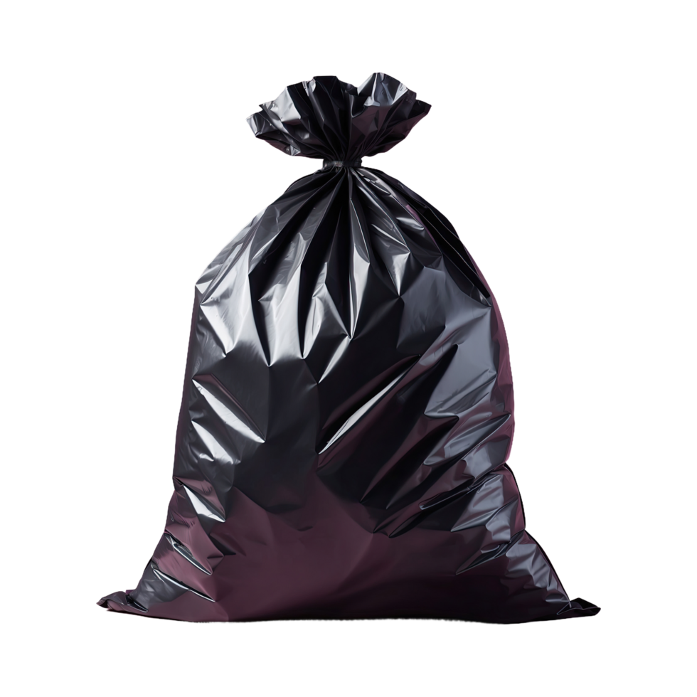 AI generated garbage bag isolated on transparent background png
