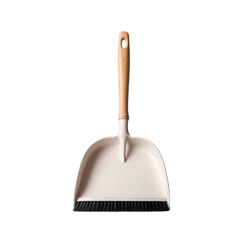 AI generated dustpan in center isolated on transparent background png