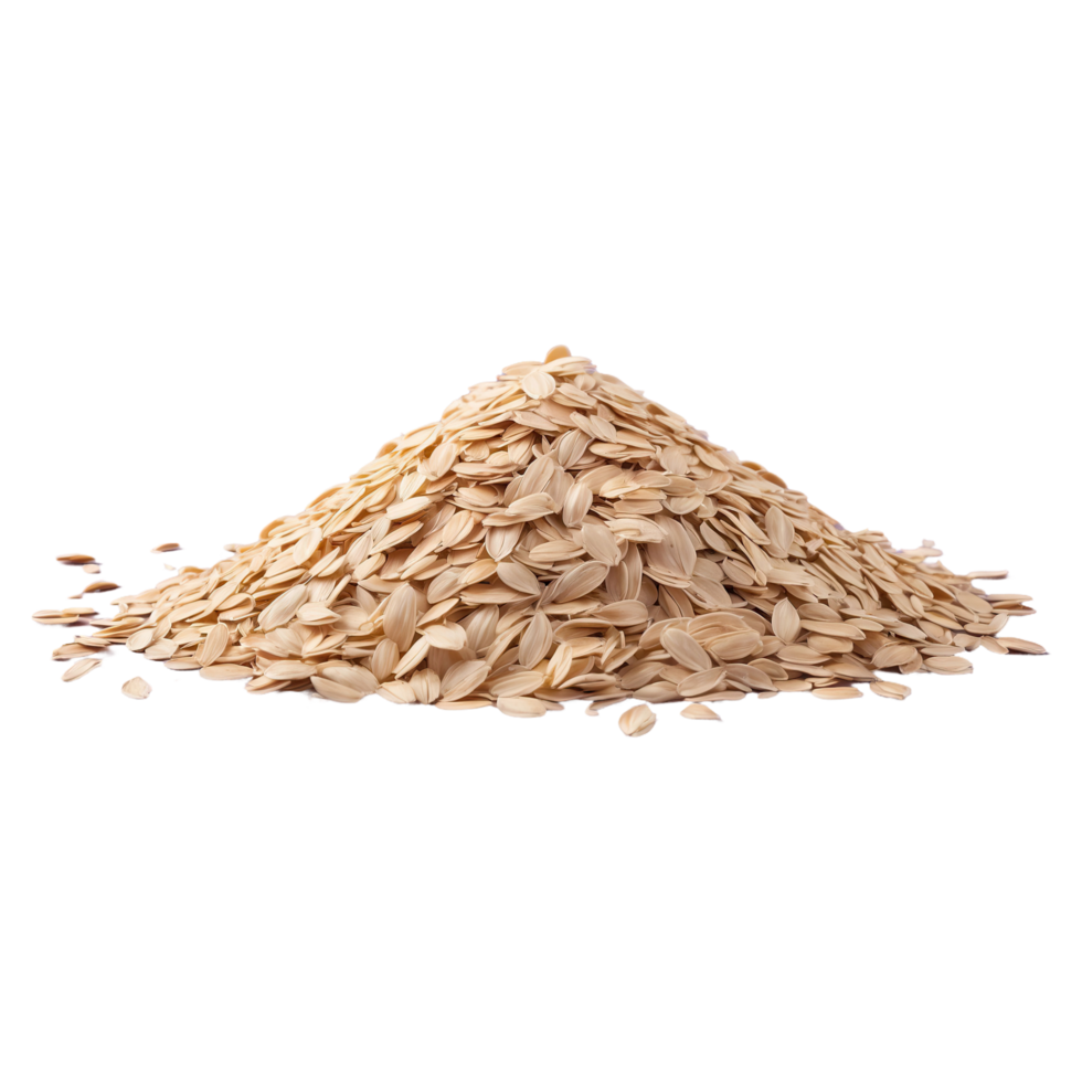 AI generated Pile of oats isolated on transparent background png