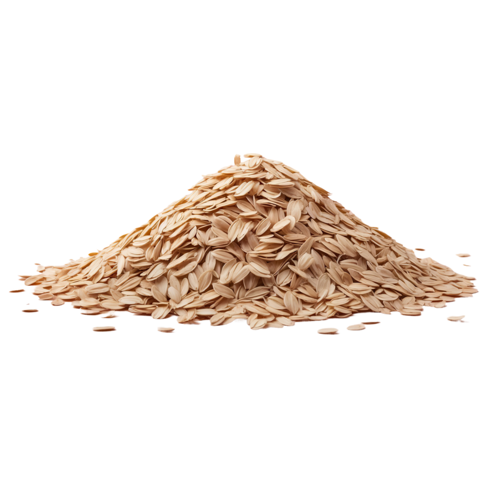 AI generated Pile of oats isolated on transparent background png