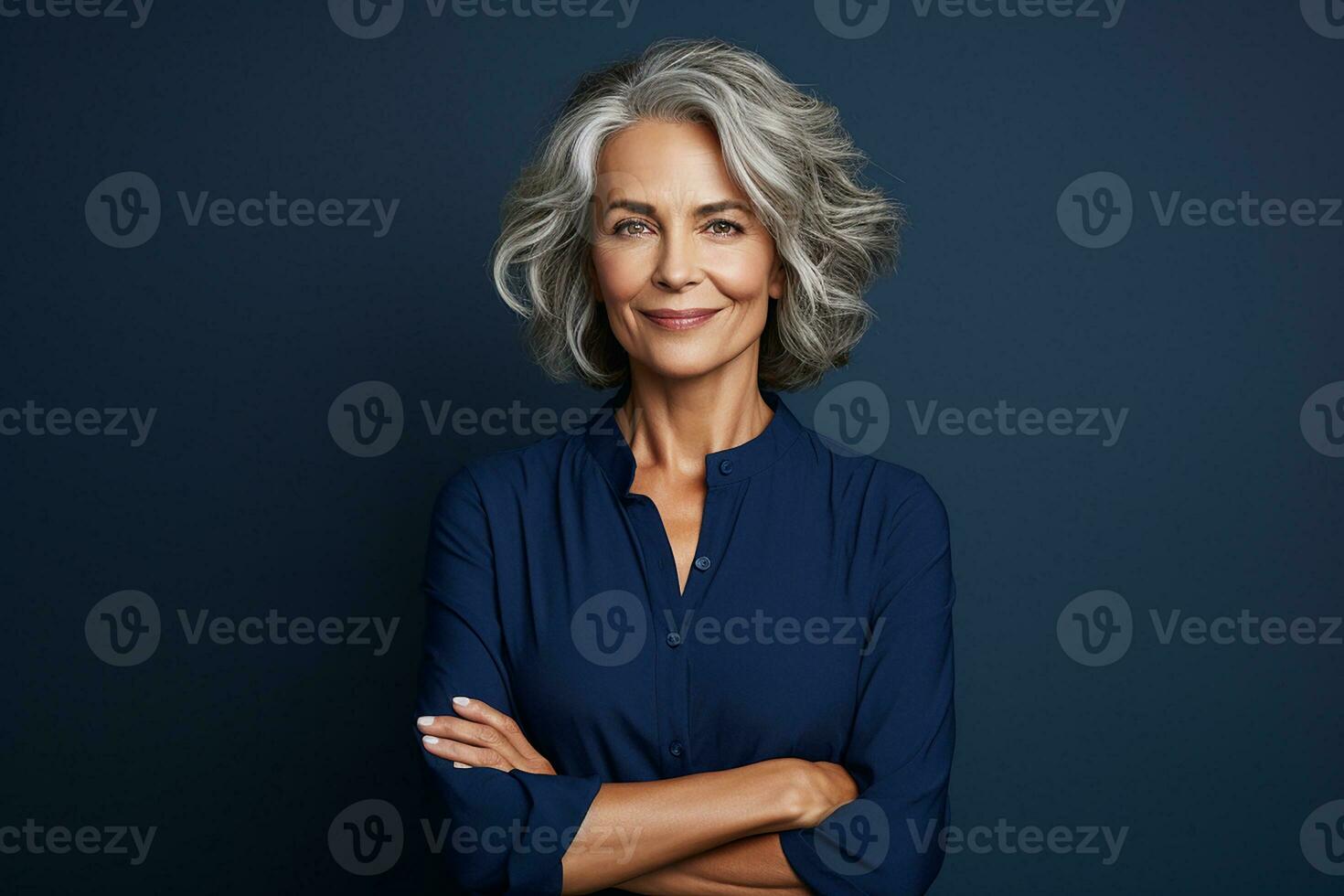 Potrait of beautiful gorgeous 50s mid age, beautiful mature