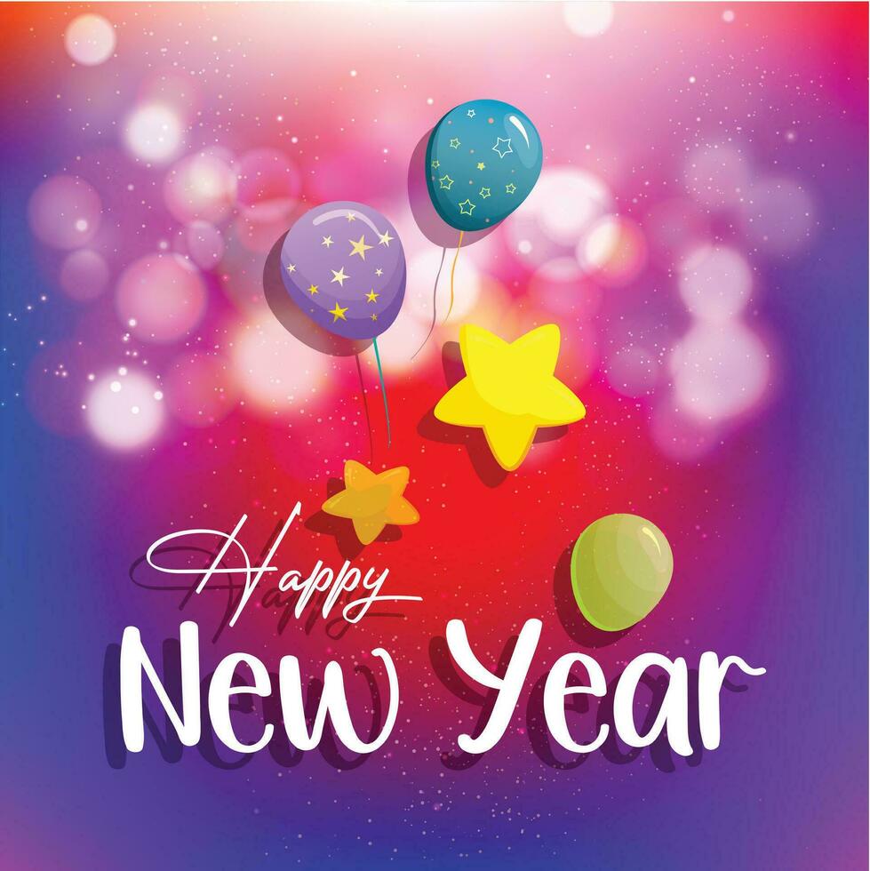 New Year, birthday Party Celebration Background vector