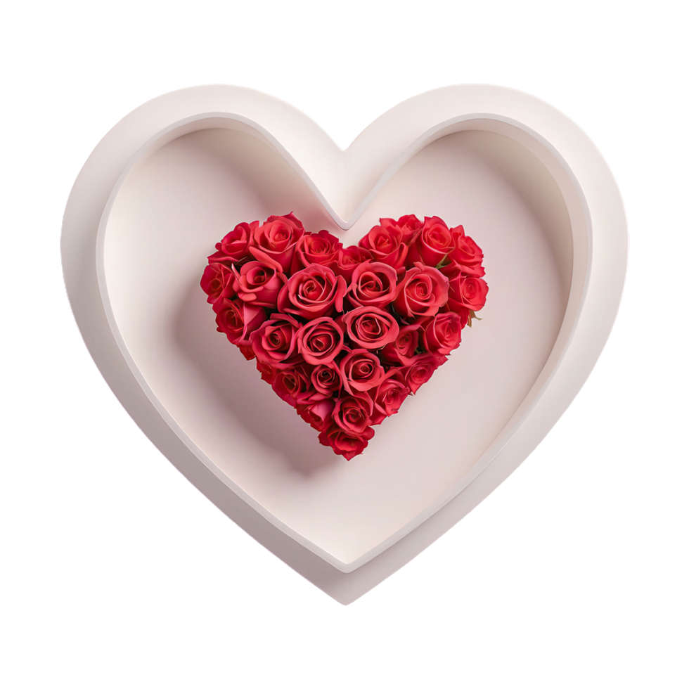 AI generated Valentine day love symbol isolated on transparent background png