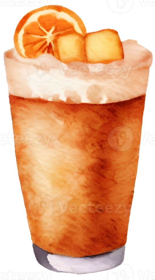 AI generated a cocktail, illustration. png