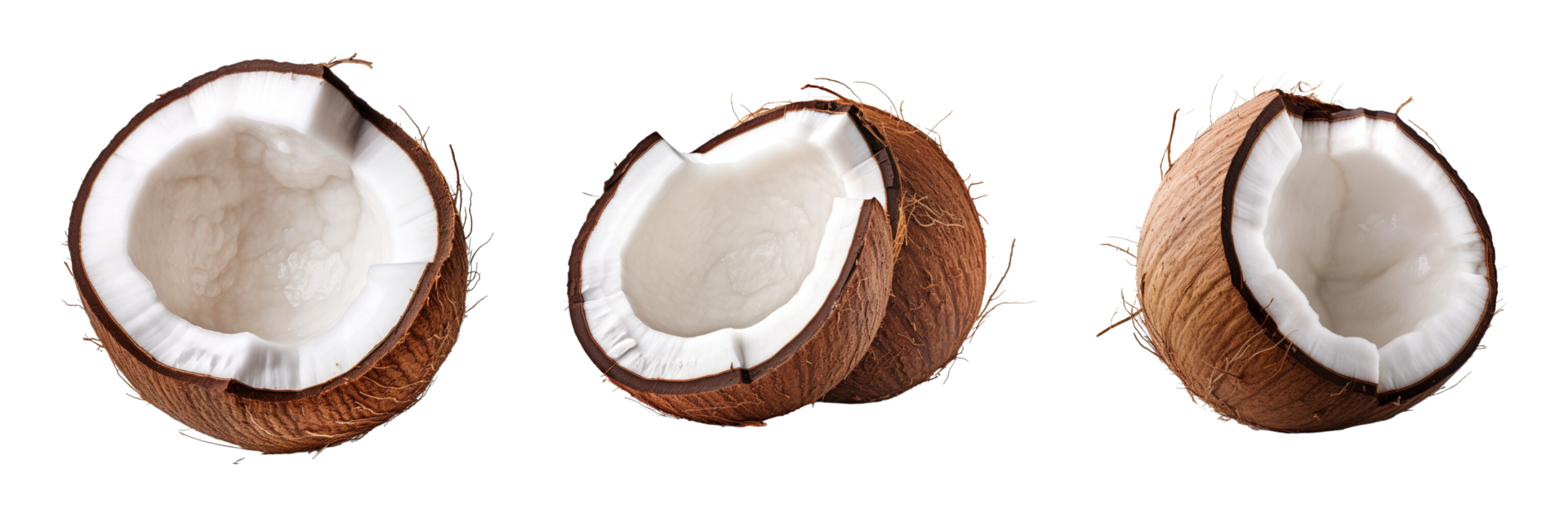 AI generated Coconut on a transparent background png