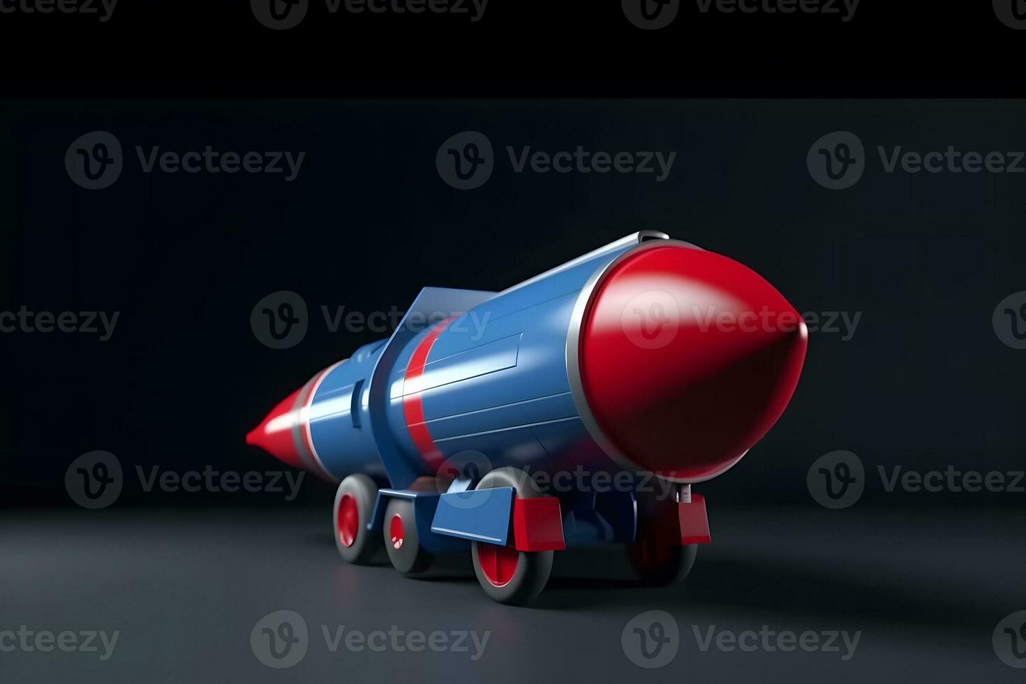 AI generated Rocket is flying on the sky,start up concept. Neural network AI generated photo