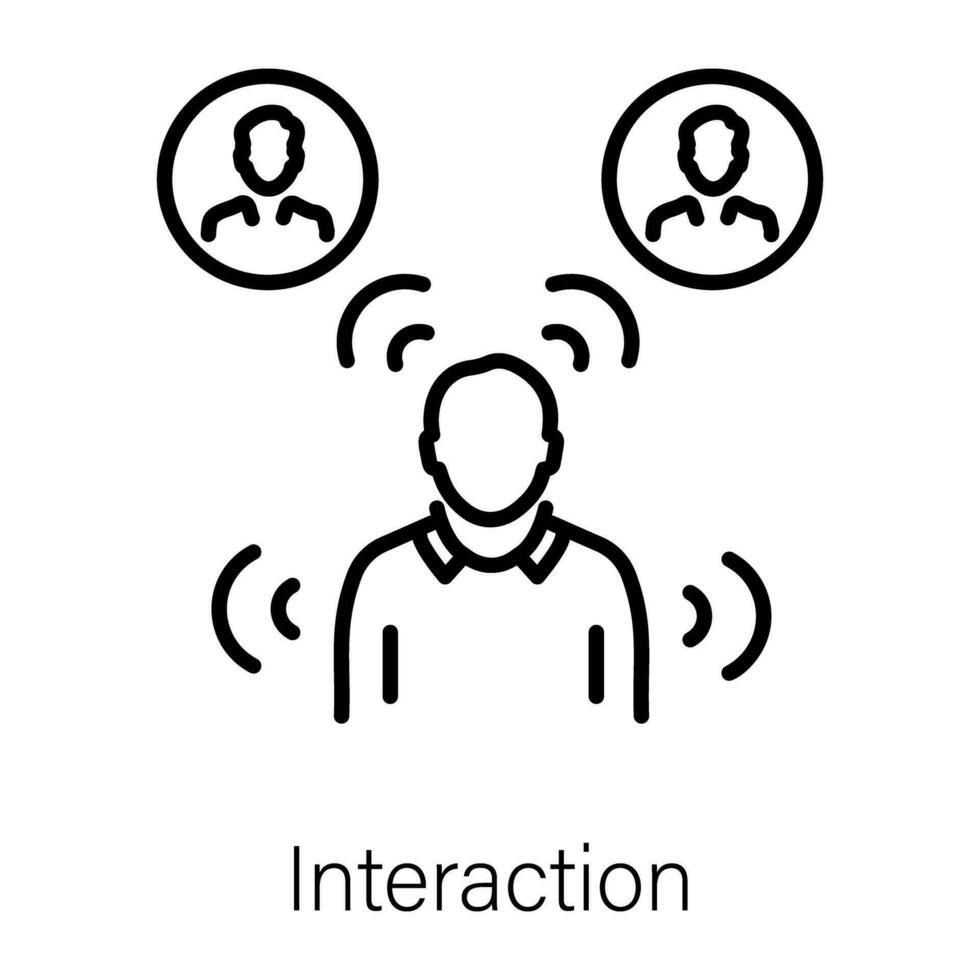 Trendy Interaction Concepts vector