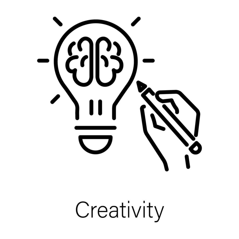 Trendy Creativity Concepts vector