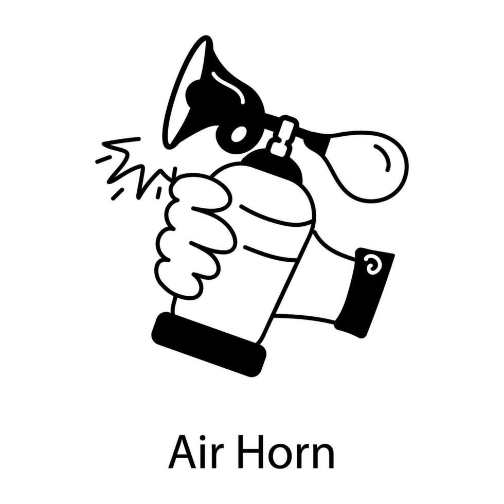 Trendy Air Horn vector