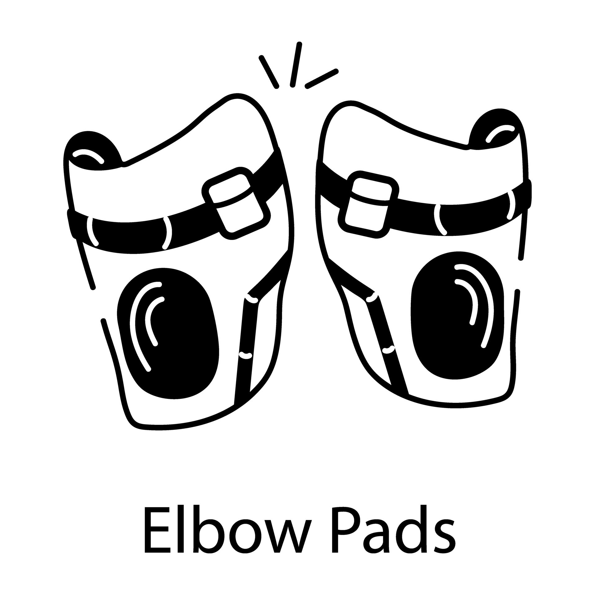 Trendy Elbow Pads 36085509 Vector Art at Vecteezy