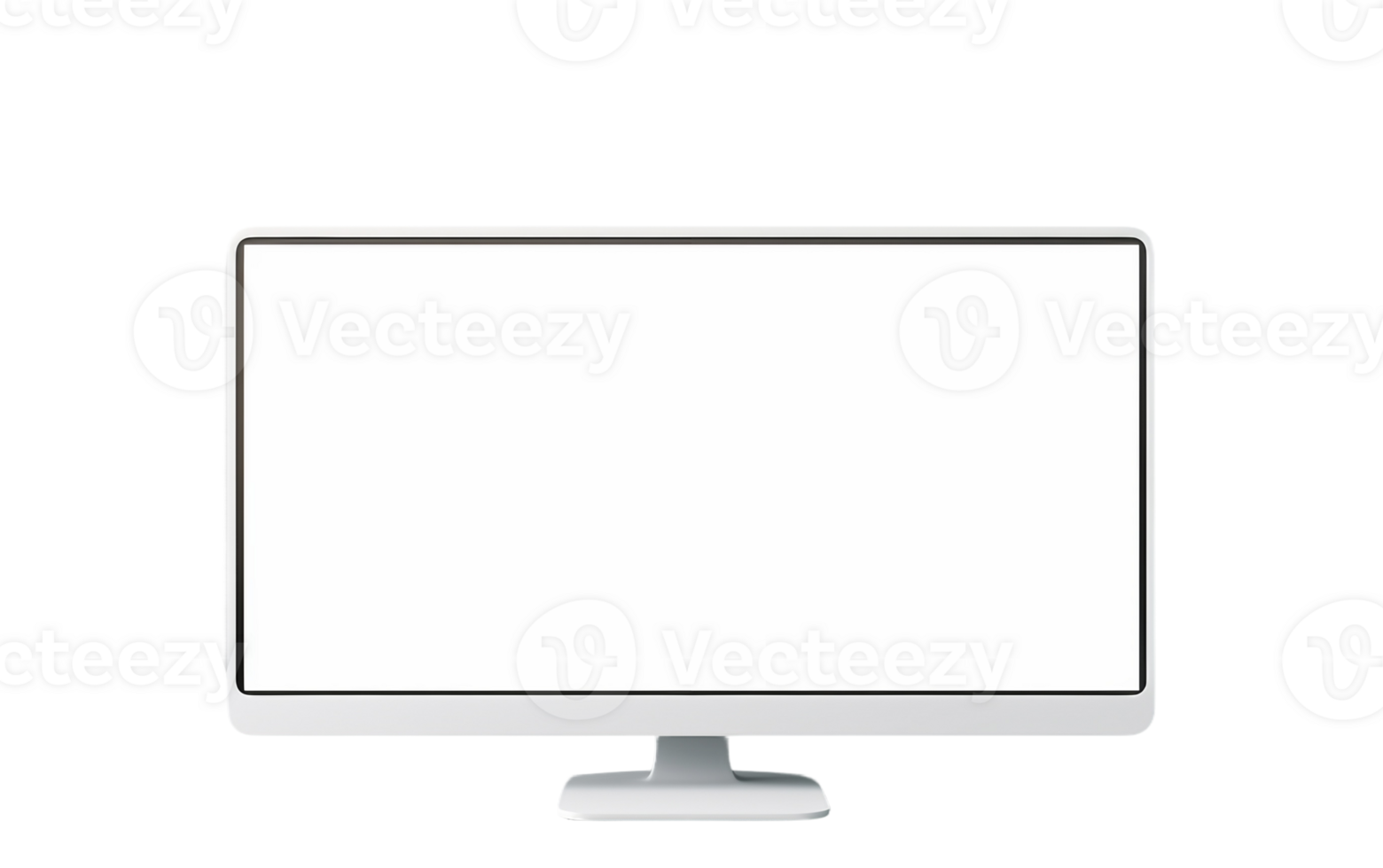 AI generated Desktop Computer and Monitor on a Study Desk png