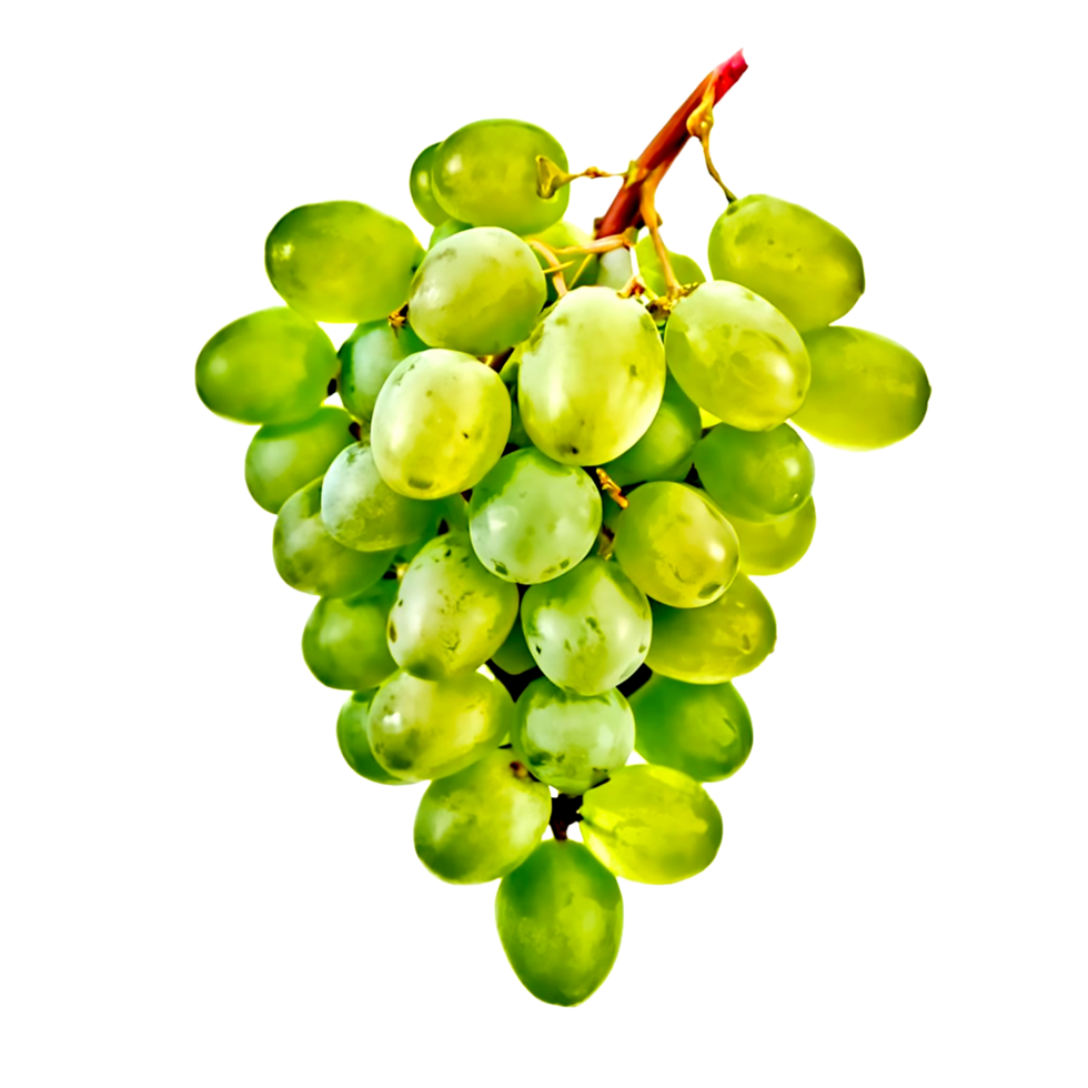 AI generated A bunch of grapes isolated on a transparent background png