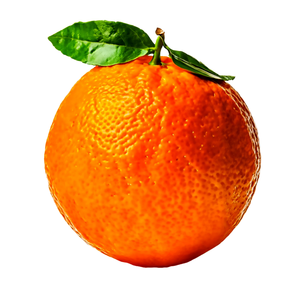 AI generated A fresh orange isolated on a transparent background png