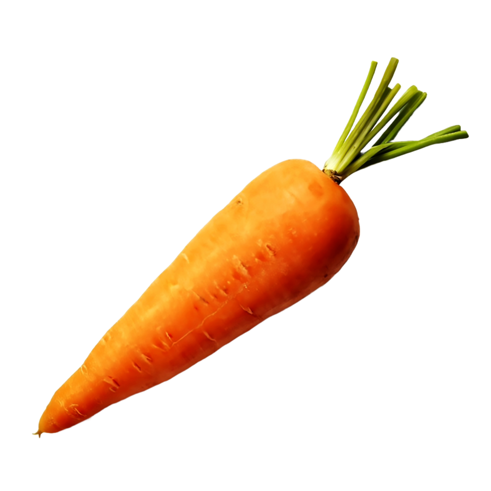 AI generated A fresh carrot isolated on a transparent background png