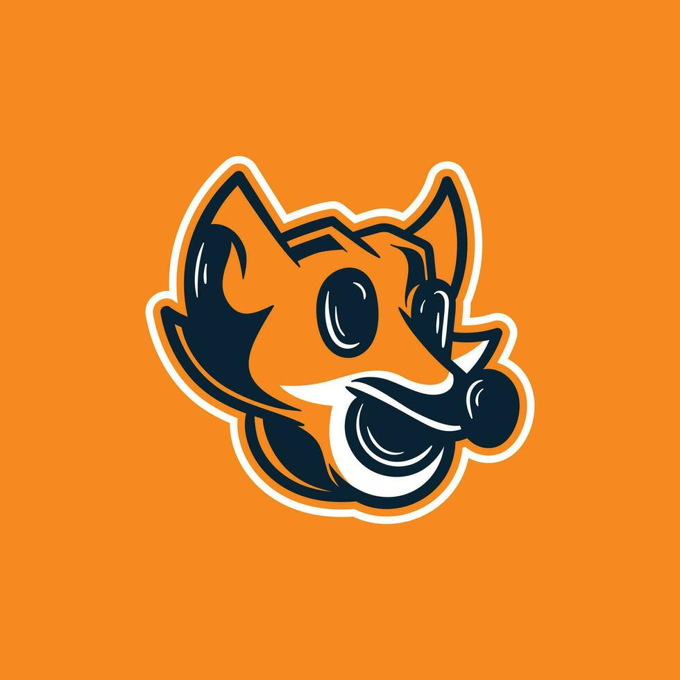 Fox Head Mascot Logo, illustration of Fox head logo branding concept vector style