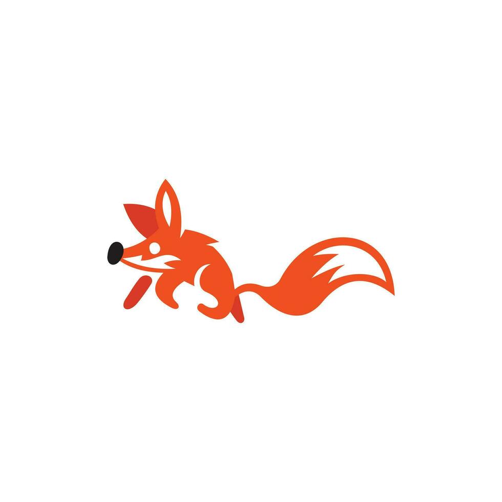 único zorro animal logo diseño logotipos, logotipo elemento para modelo. vector