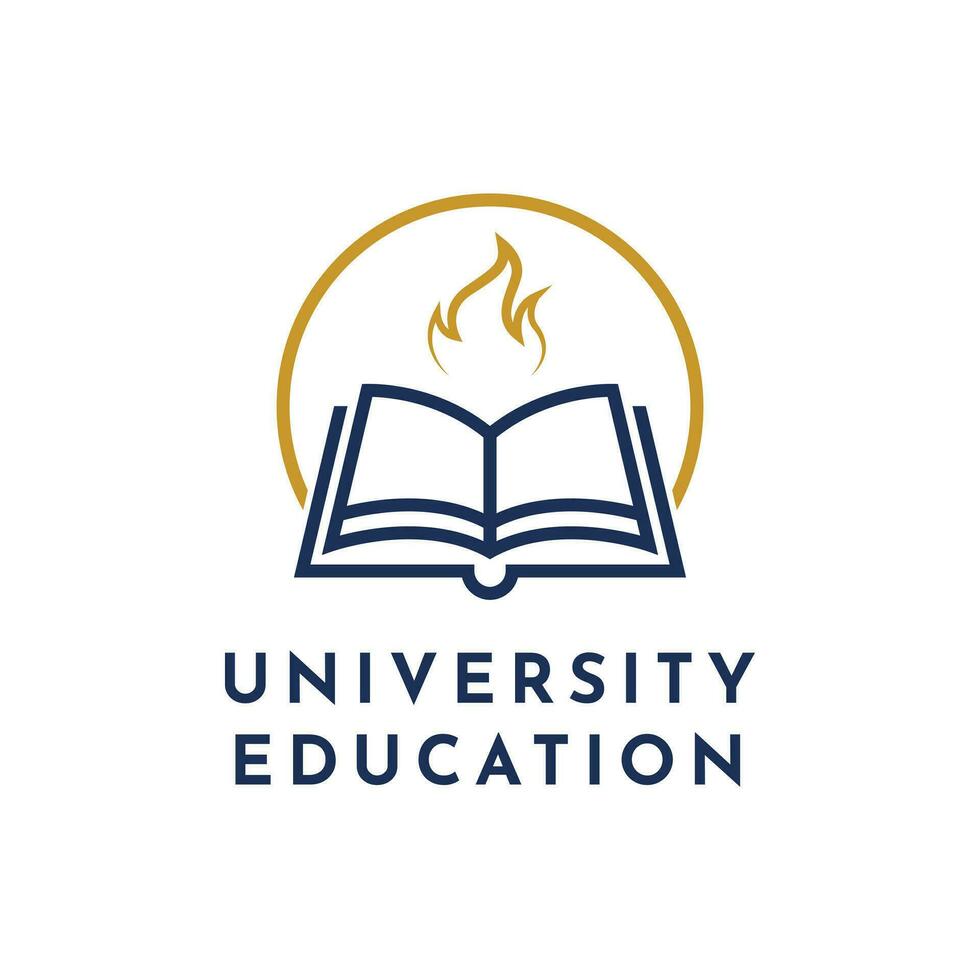 University academy logo design idea vector