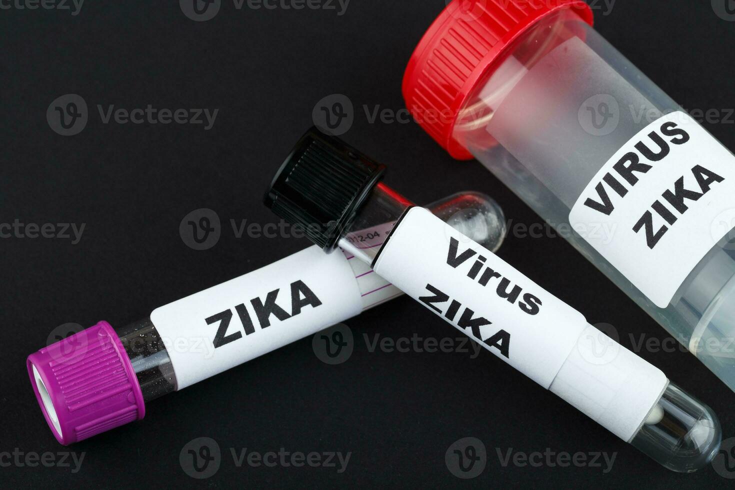 Zika virus concept photo with test tube