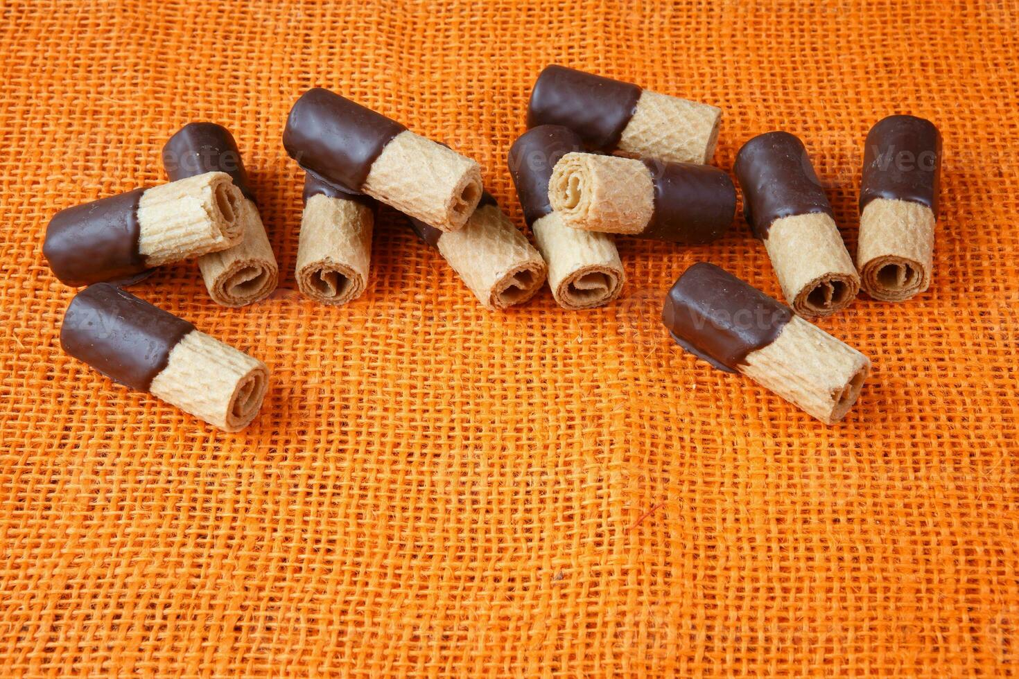 francés galletas en saco antecedentes foto