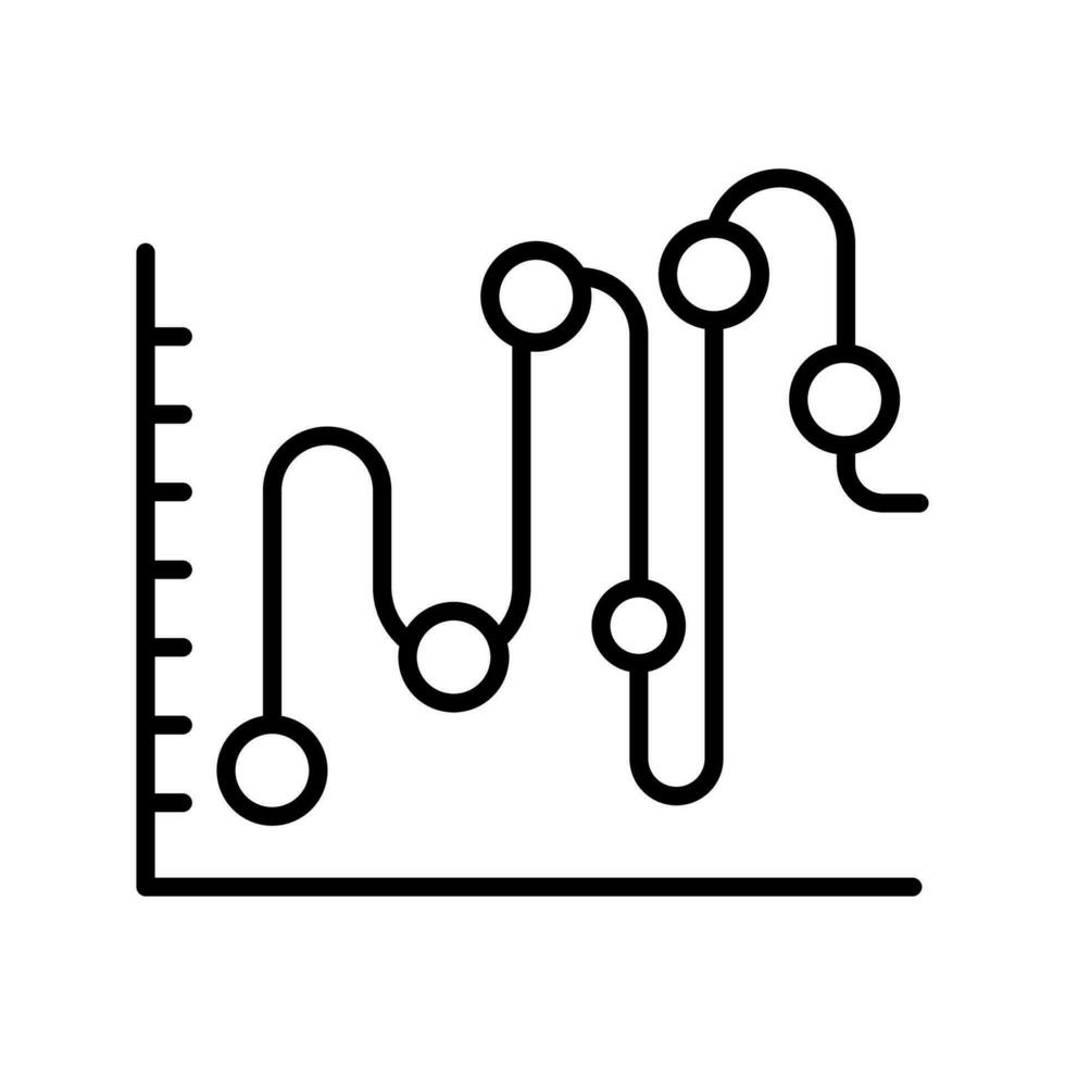 Graph in vector. Illustration vector