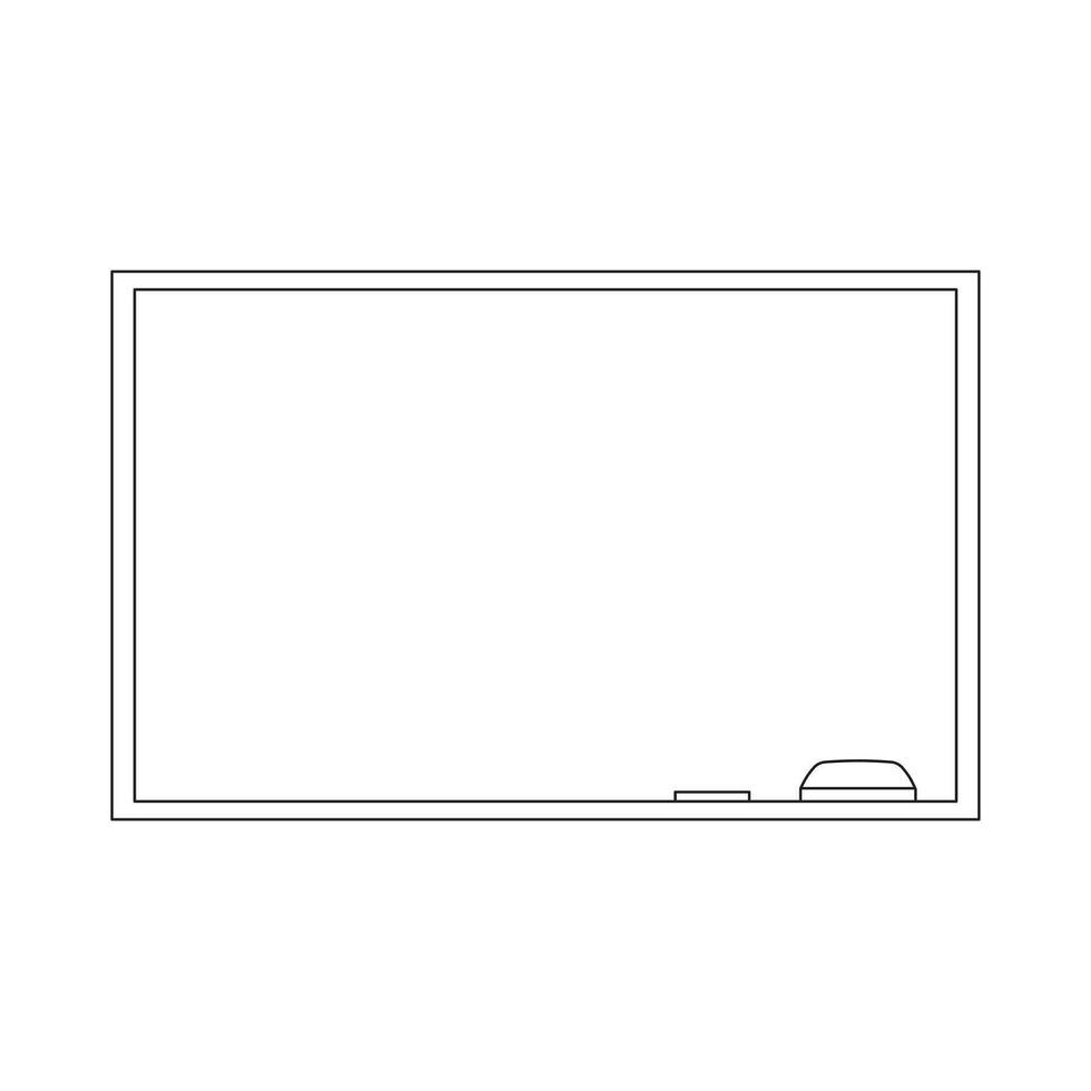 Hand drawn Kids drawing cartoon Vector illustration chalkboard icon Isolated on White