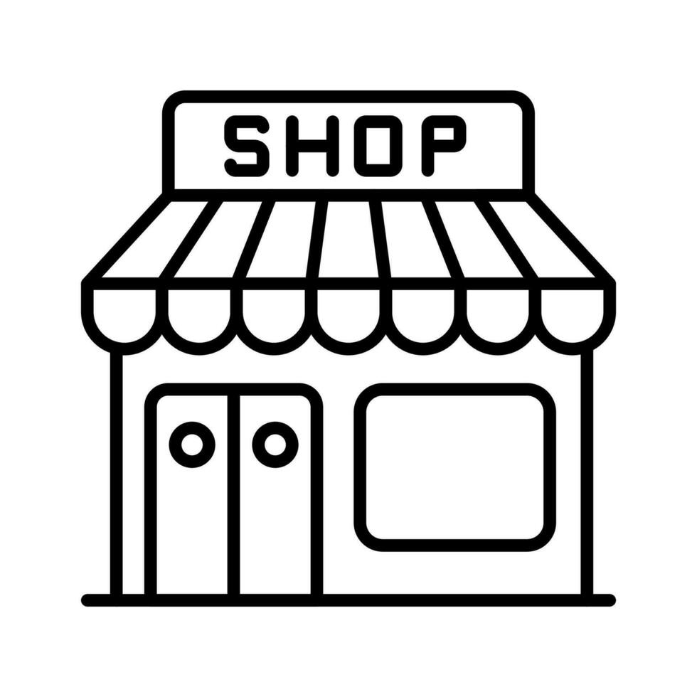 Shop in vector. Illustration vector