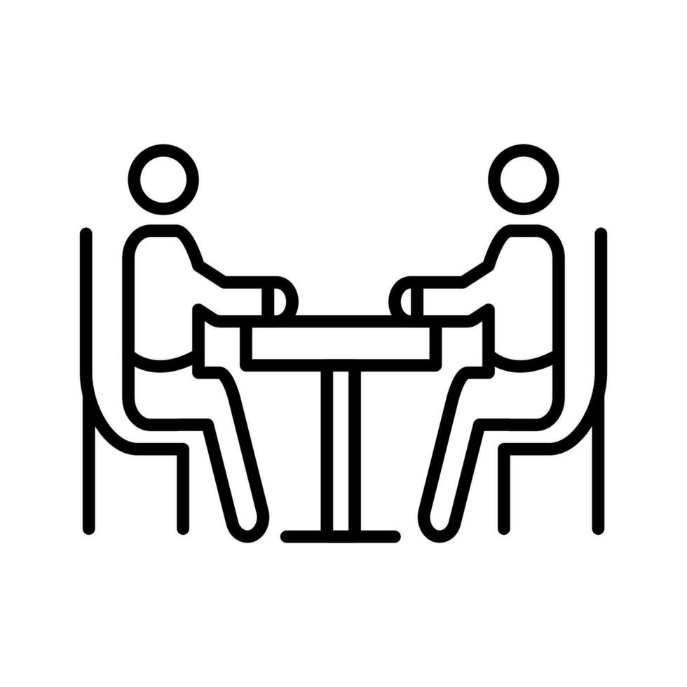 Interview in vector. Illustration vector