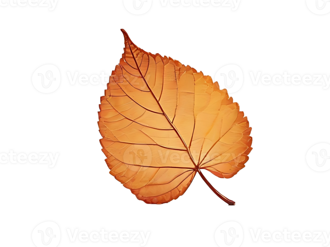 AI generated Autumn leaf PNG