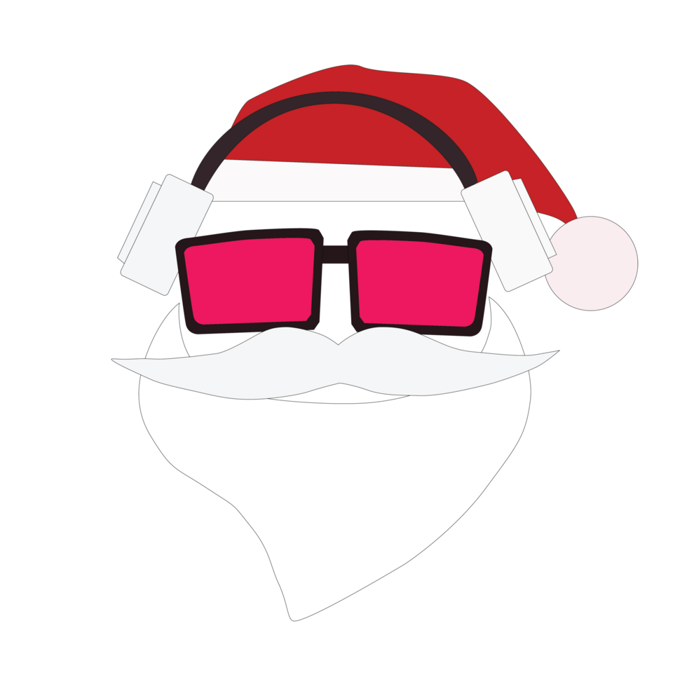 santa graphic no black ground png