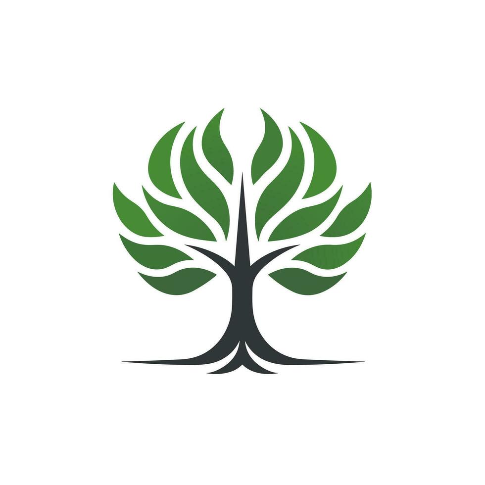 ai generado energía conservación lleno vistoso logo. sustentabilidad negocio valor. árbol sencillo icono. diseño elemento. ai Arte para corporativo marca, promoción vector