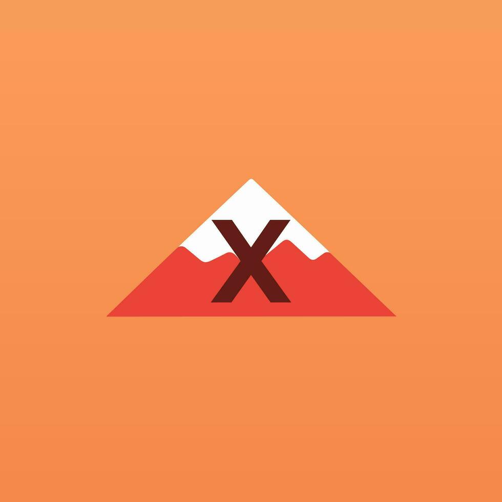 AI generated Online shopping filled colorful initial logo idea. Adventure equipment buying, Digital marketing. Letters inside triangle mountain shape. Graphic design vector