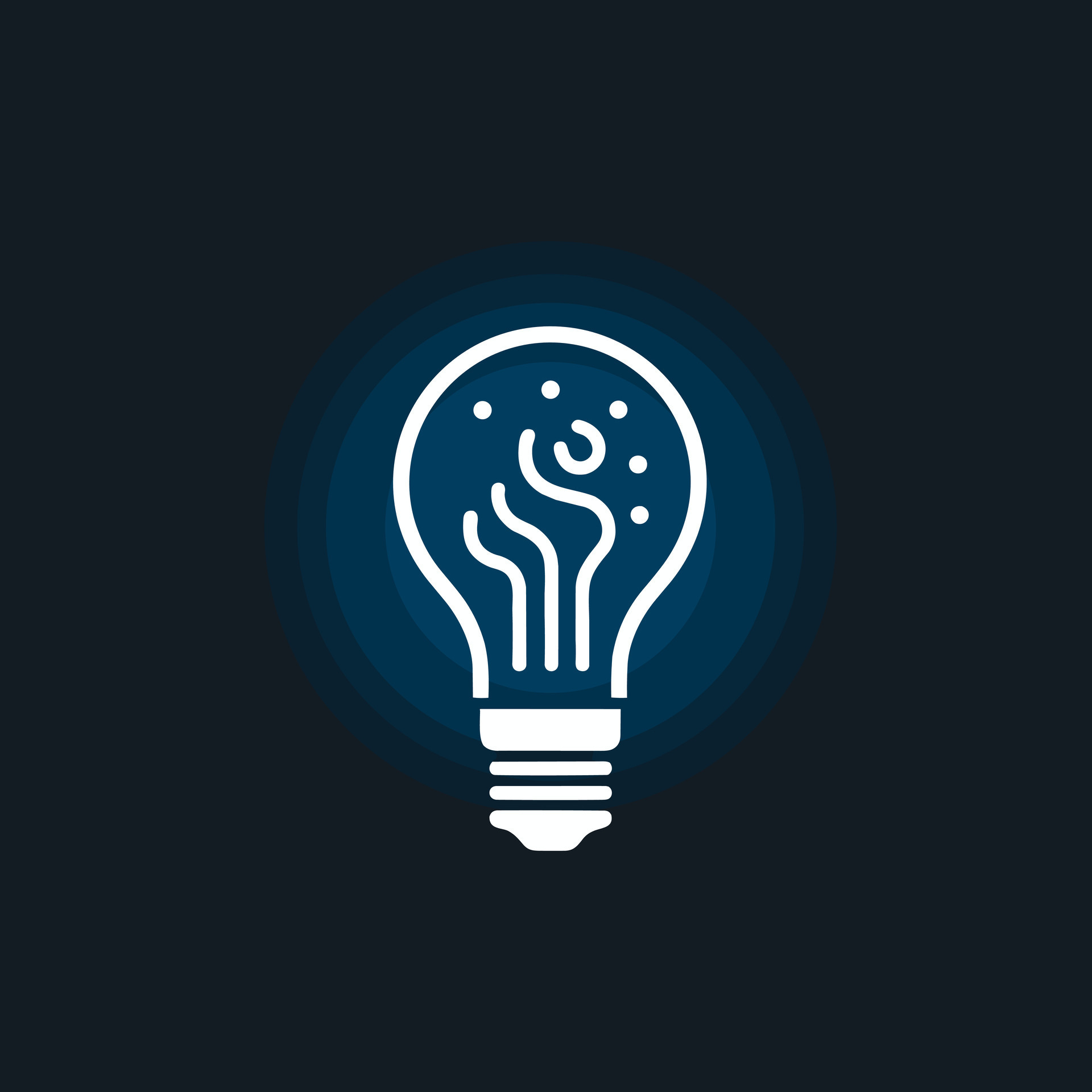 AI generated Technology service white line logo. Deep learning ...