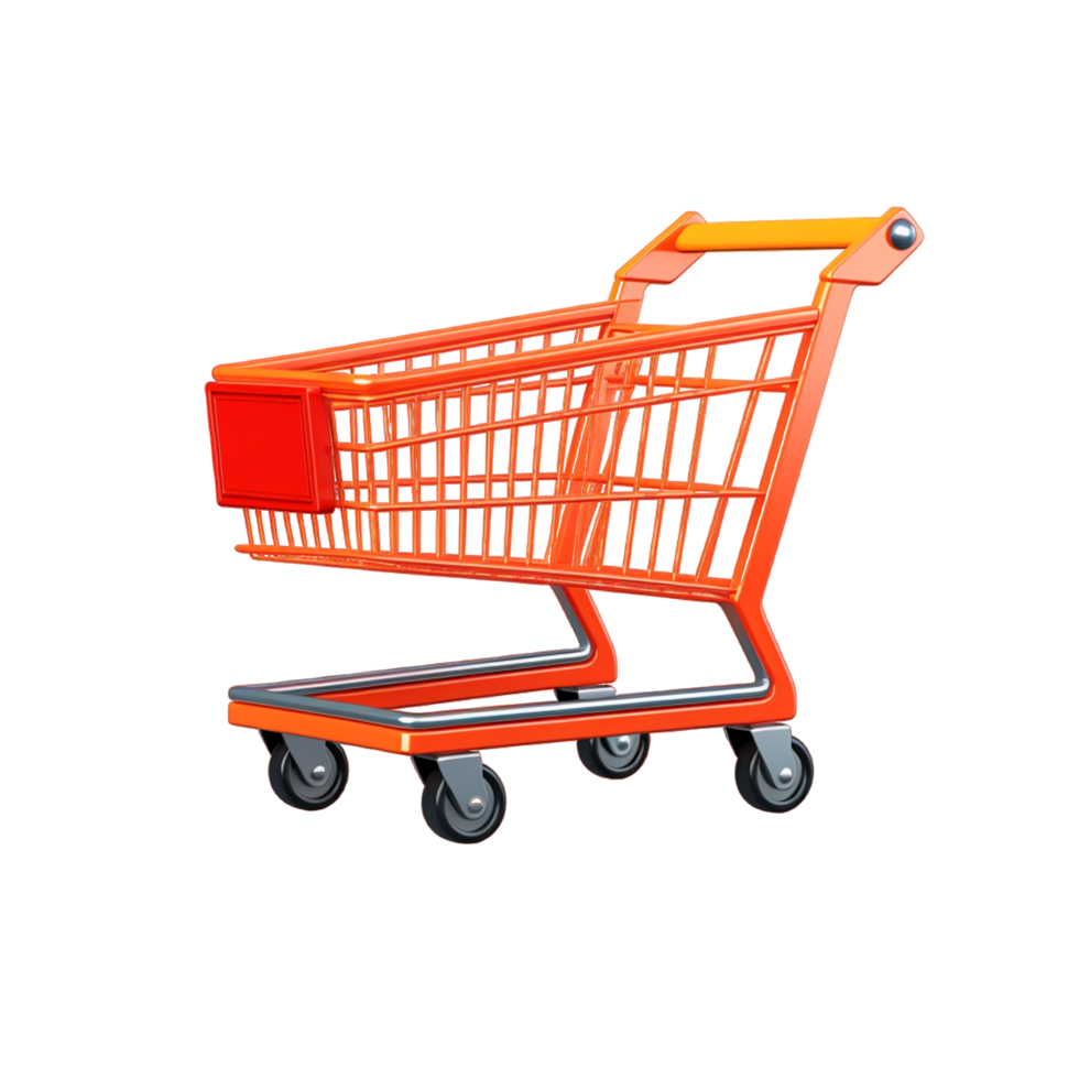 AI generated Supermarket shopping cart transparent background 36087980 PNG