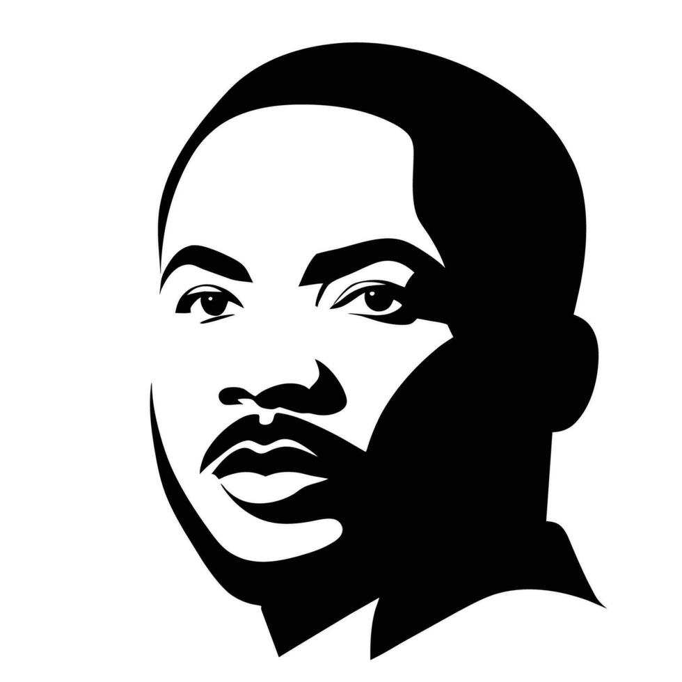 Martin Luther King Day vector illustration. Happy MLK Day card.