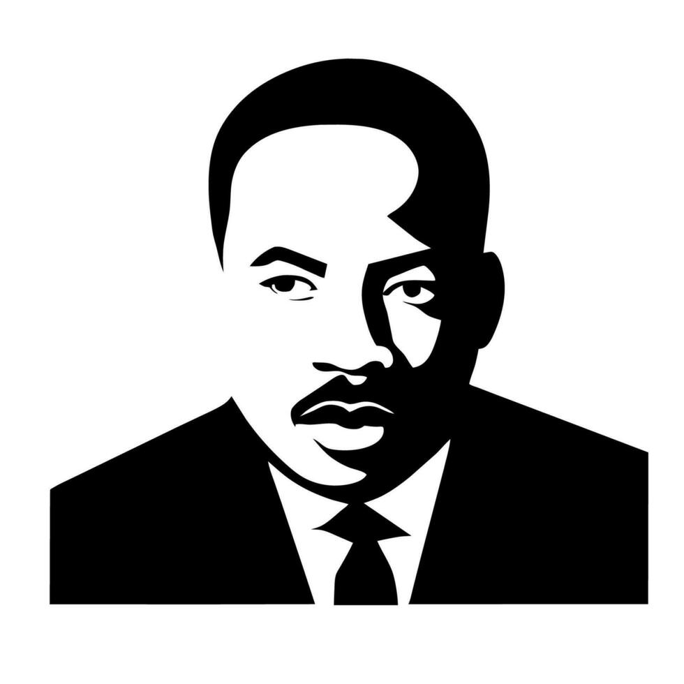 Martin Luther King Day vector illustration. Happy MLK Day card.