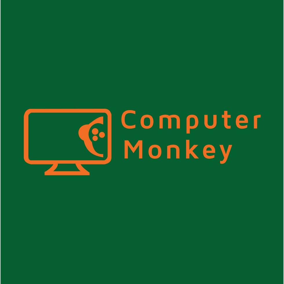 diseño de logotipo de computadora vector