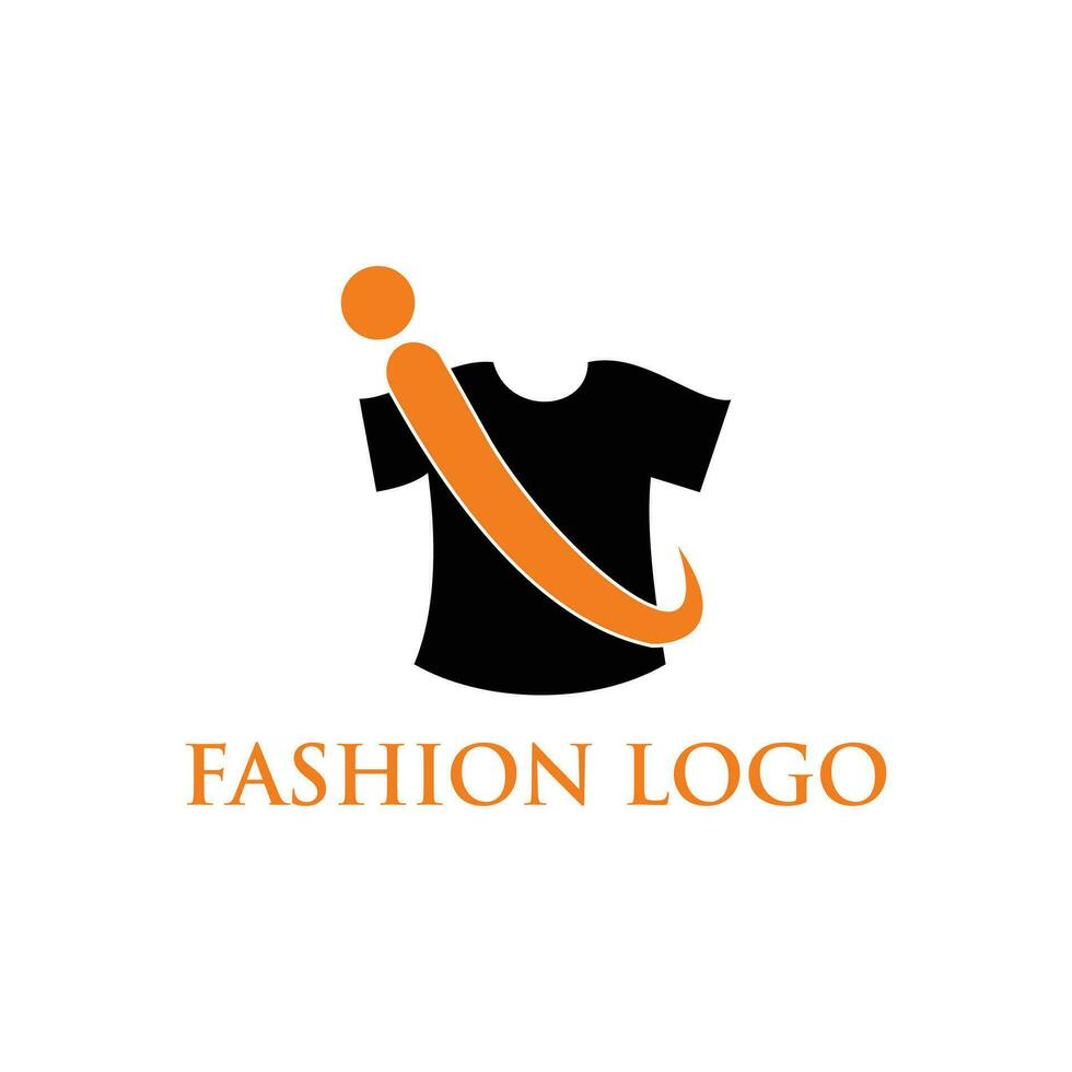 Moda logo diseño, vector