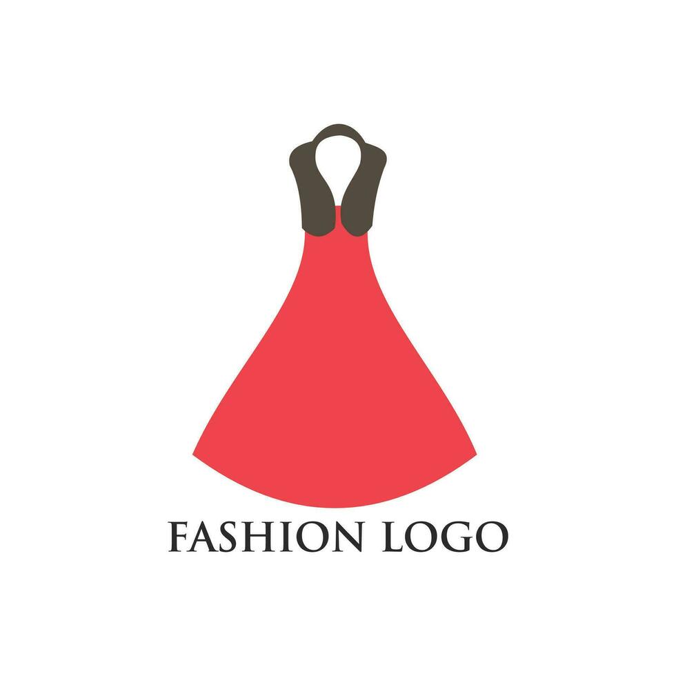 Moda logo diseño, vector