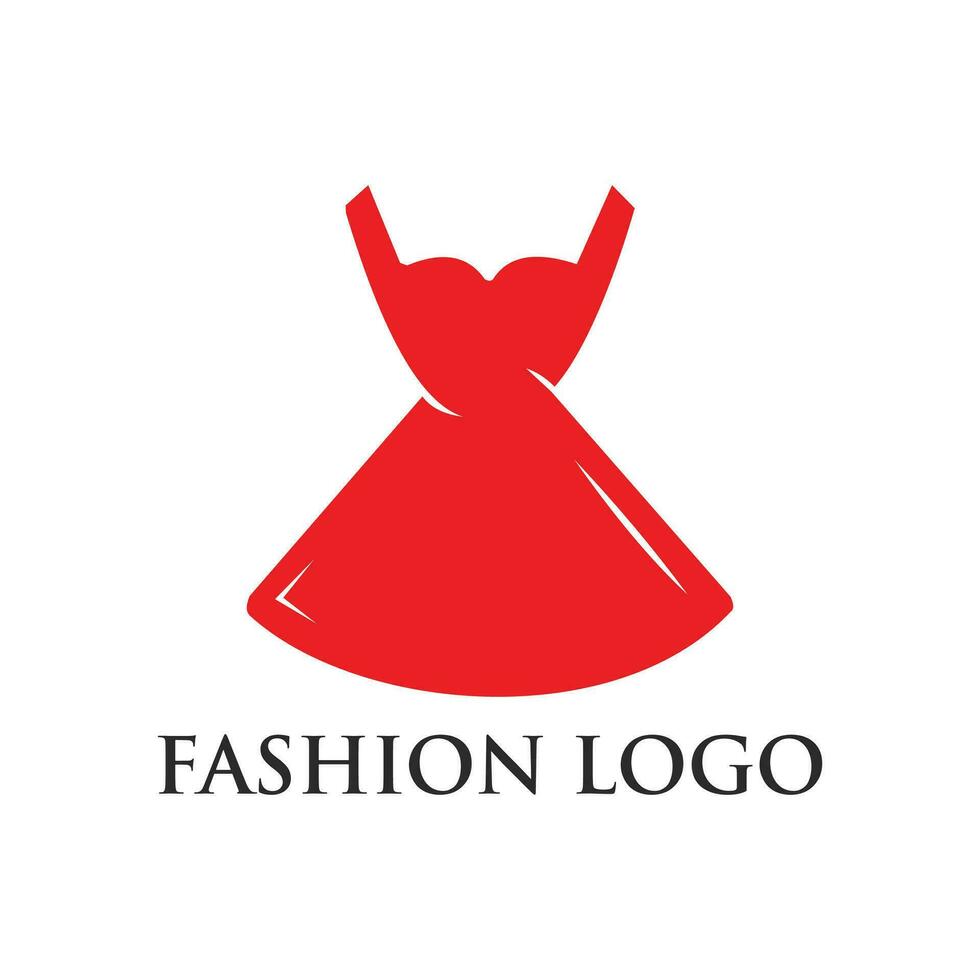 Moda logo diseño, vector