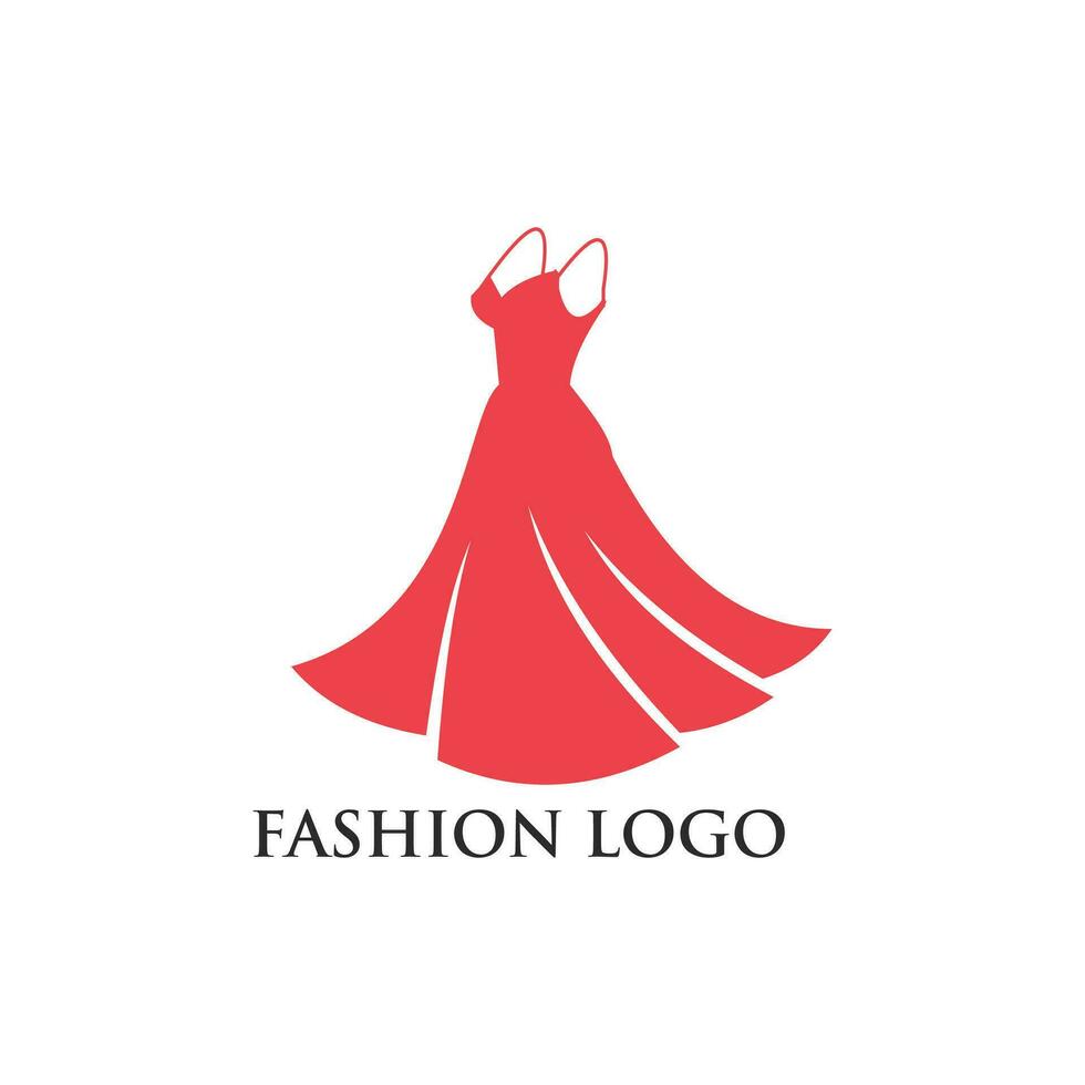 Moda logo diseño, vector