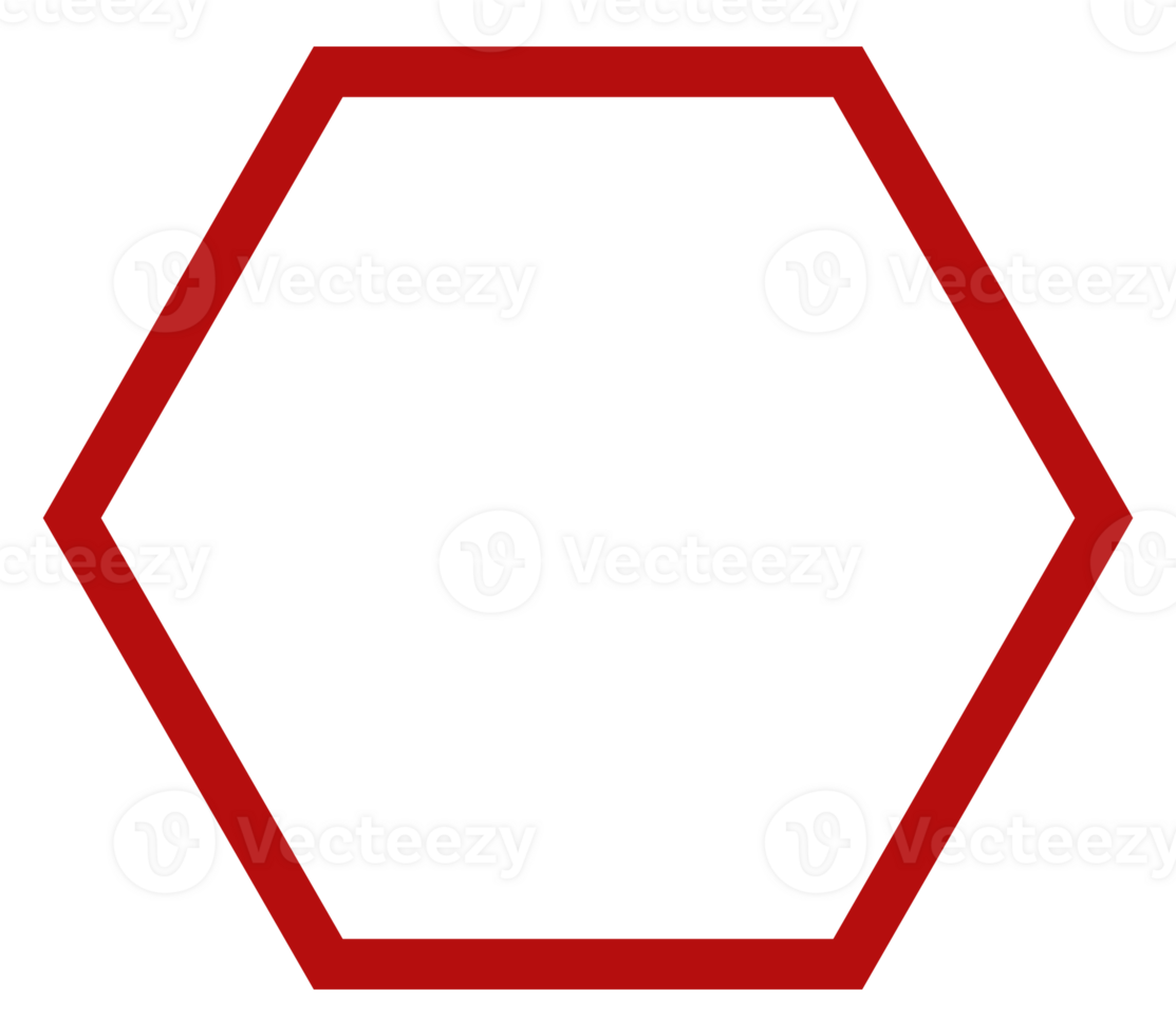 Honeycomb Shape, Beehive or Bee House Form, Hexagonal, can use for Frame, Emblem, Logo Gram, Apps, Pictogram,  Decoration, Ornate, Tile, Mosaic,  Background, Website or Graphic Design Element. PNG