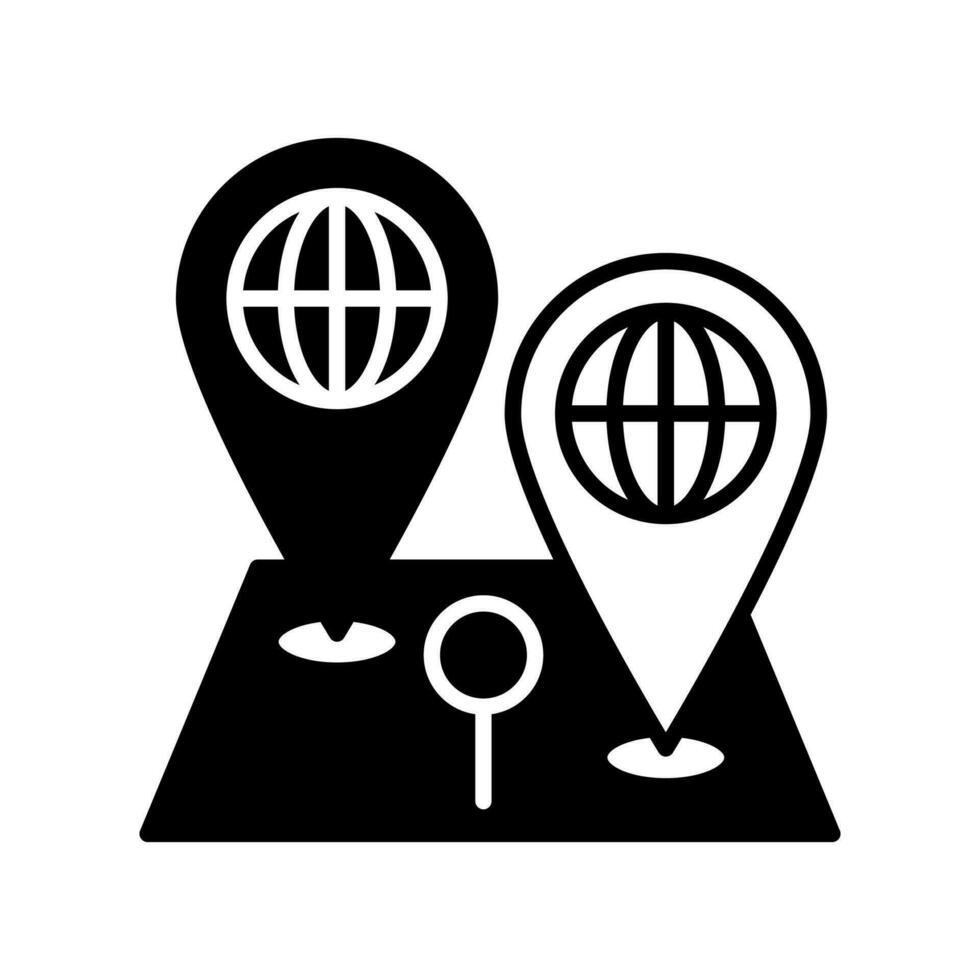 Location in vector. Illustration vector