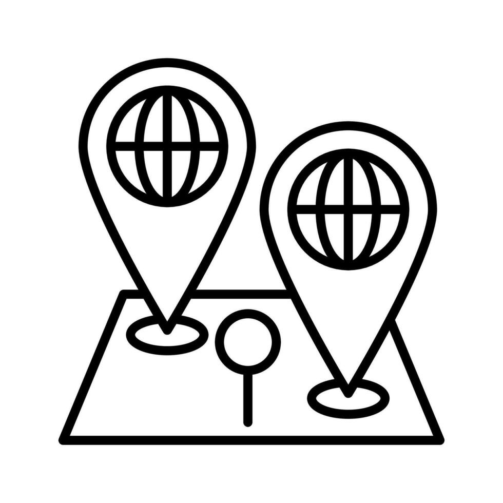 Location in vector. Illustration vector