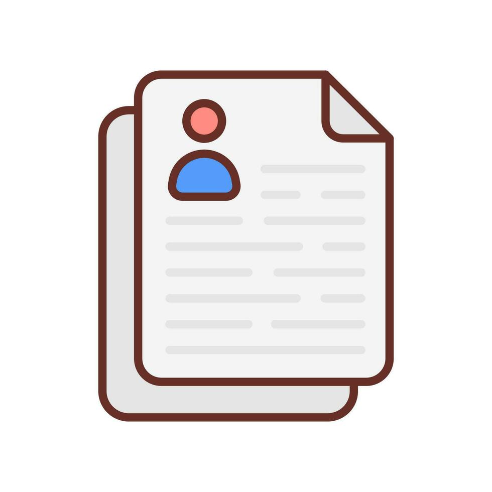 Resume in vector. Illustration vector